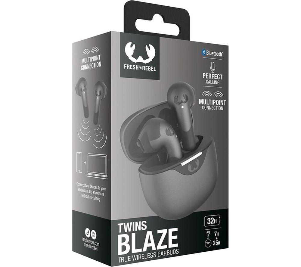 FRESH N REBEL Twins Blaze Wireless Bluetooth Earbuds - Storm Grey image number 8 of 10