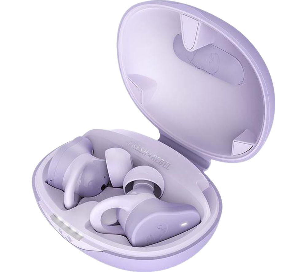 FRESH N REBEL Twins Rush Wireless Bluetooth Noise-Cancelling Sports Earbuds - Dreamy Lilac image number 4 of 10