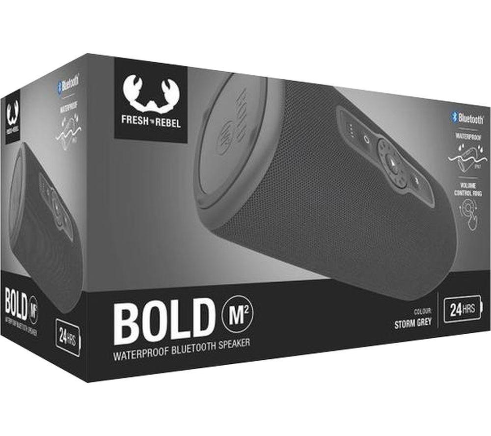 FRESH N REBEL Bold M2 Portable Bluetooth Speaker - Storm Grey image number 6 of 7