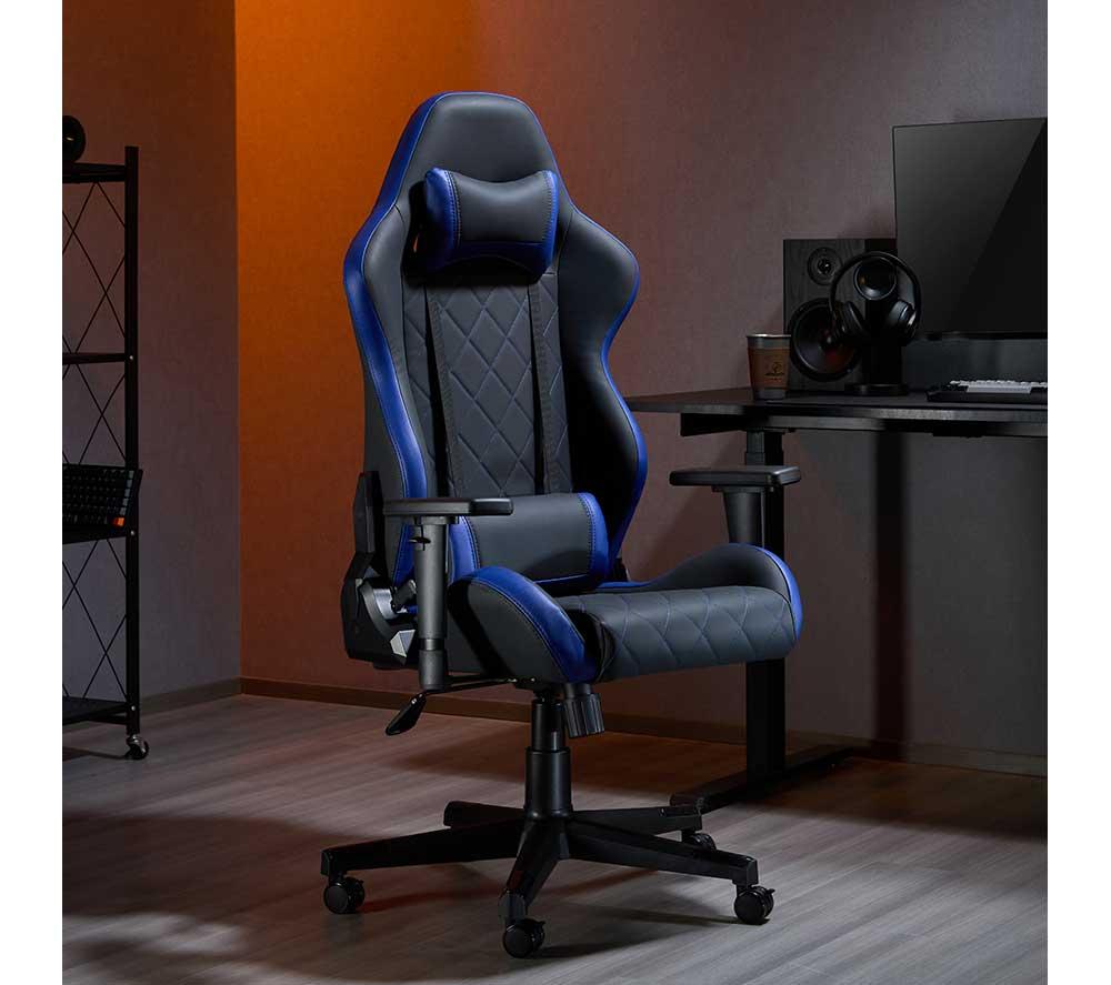 TTAP Monaco Gaming Chair - Black & Blue image number 7 of 10