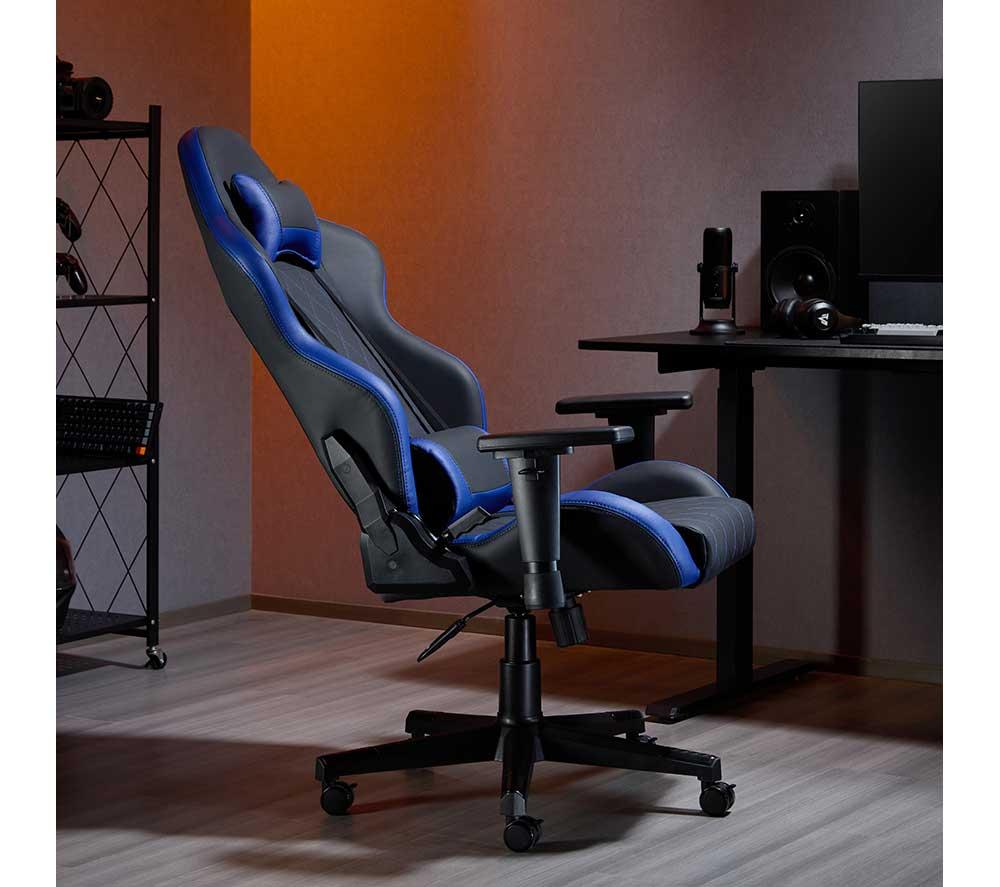 TTAP Monaco Gaming Chair - Black & Blue image number 8 of 10