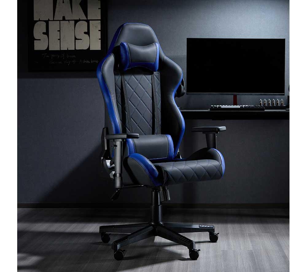 TTAP Monaco Gaming Chair - Black & Blue image number 9 of 10