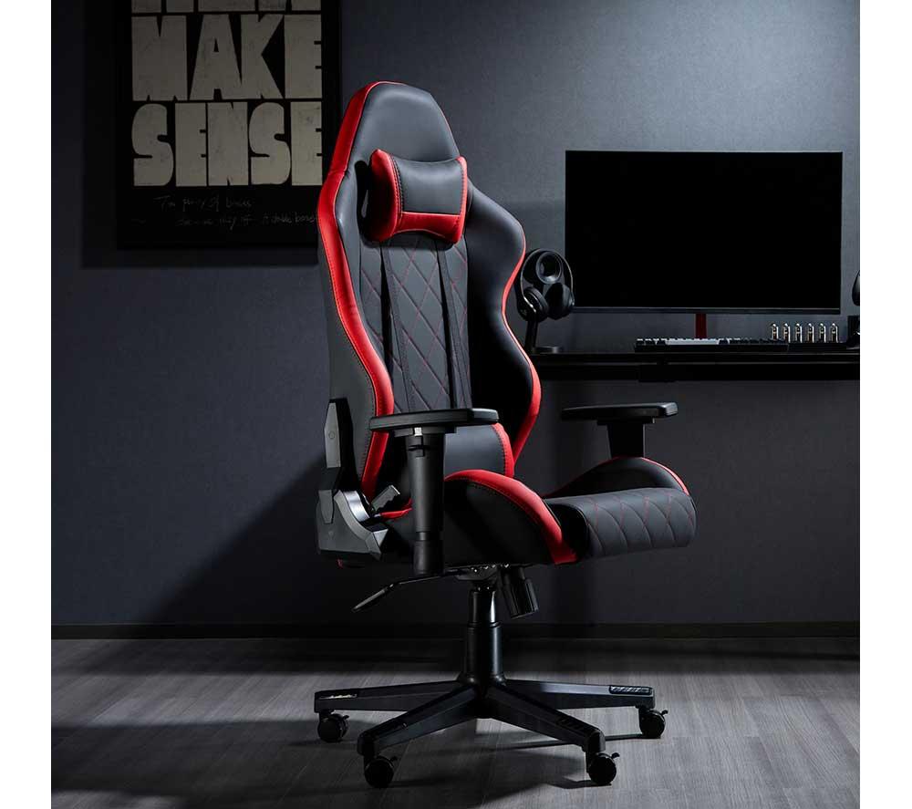 TTAP Monaco Gaming Chair - Black & Red image number 9 of 10