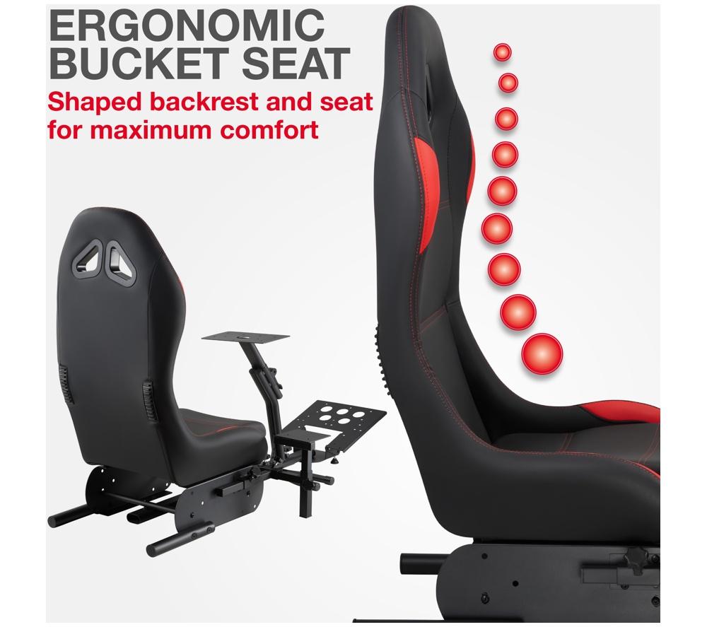 TTAP Nurberg Gaming Chair - Black & Red image number 5 of 9