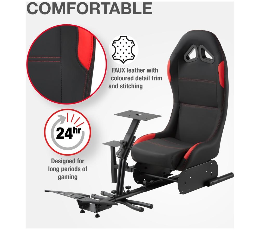 TTAP Nurberg Gaming Chair - Black & Red image number 7 of 9