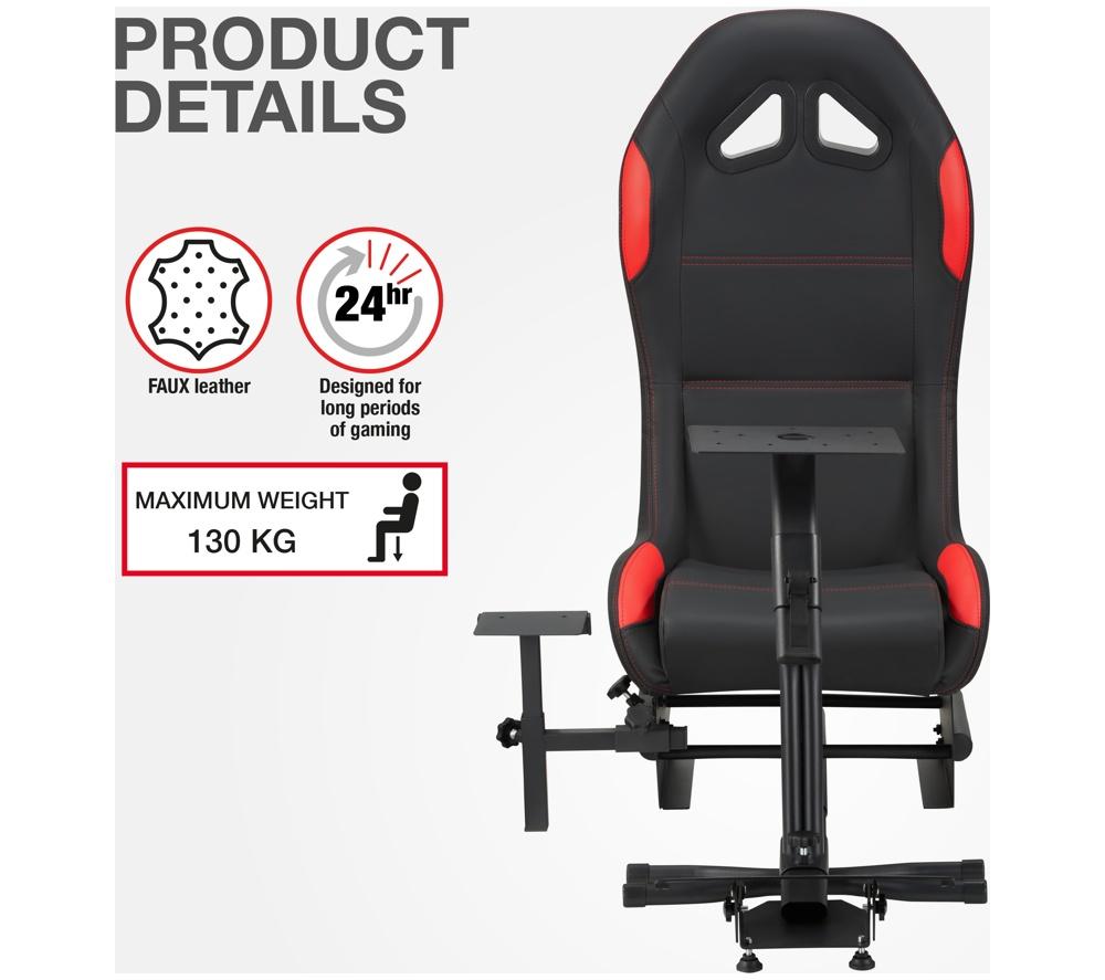 TTAP Nurberg Gaming Chair - Black & Red image number 8 of 9
