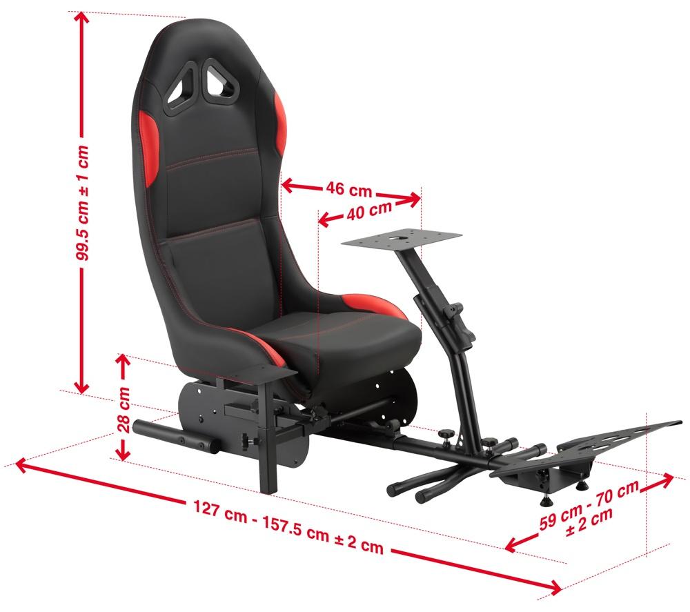 TTAP Nurberg Gaming Chair - Black & Red image number 9 of 9