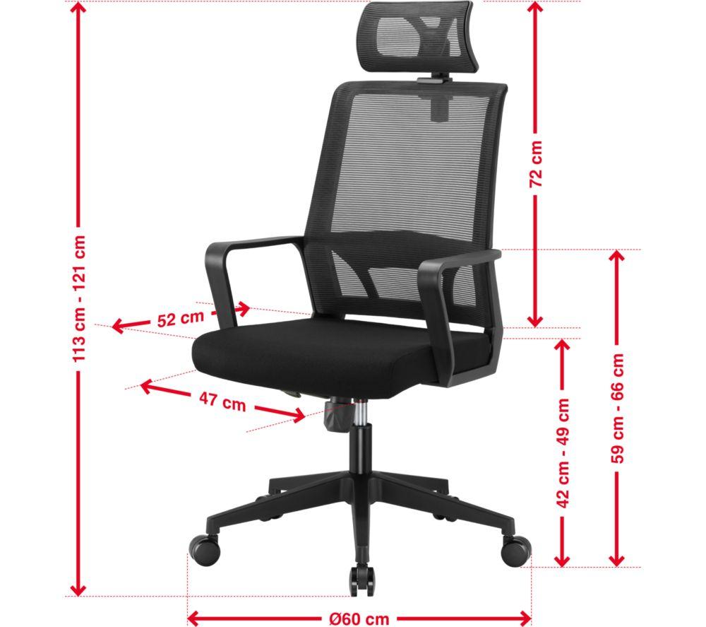 TTAP Cambridge Plus Mesh Tilting Operator Chair - Black image number 6 of 10