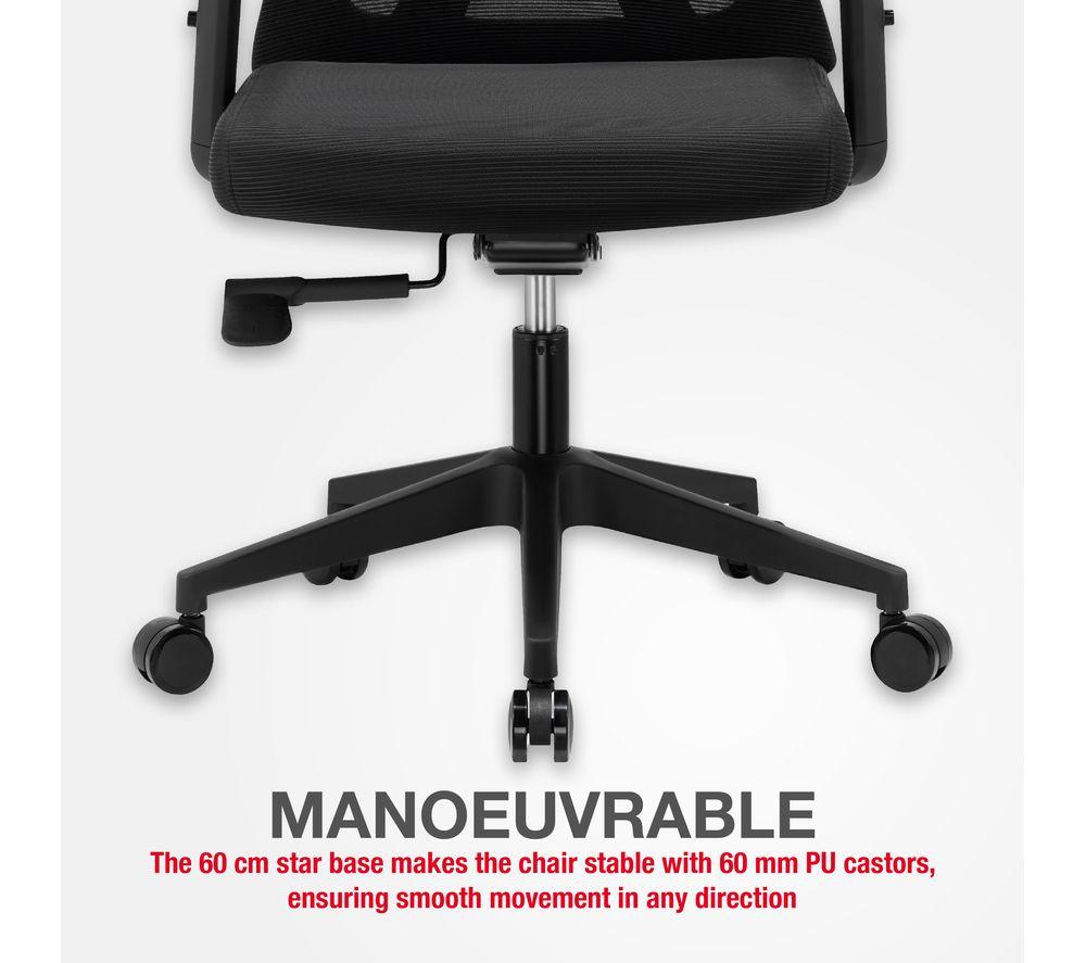 TTAP Oxford Mesh Tilting Executive Chair - Black