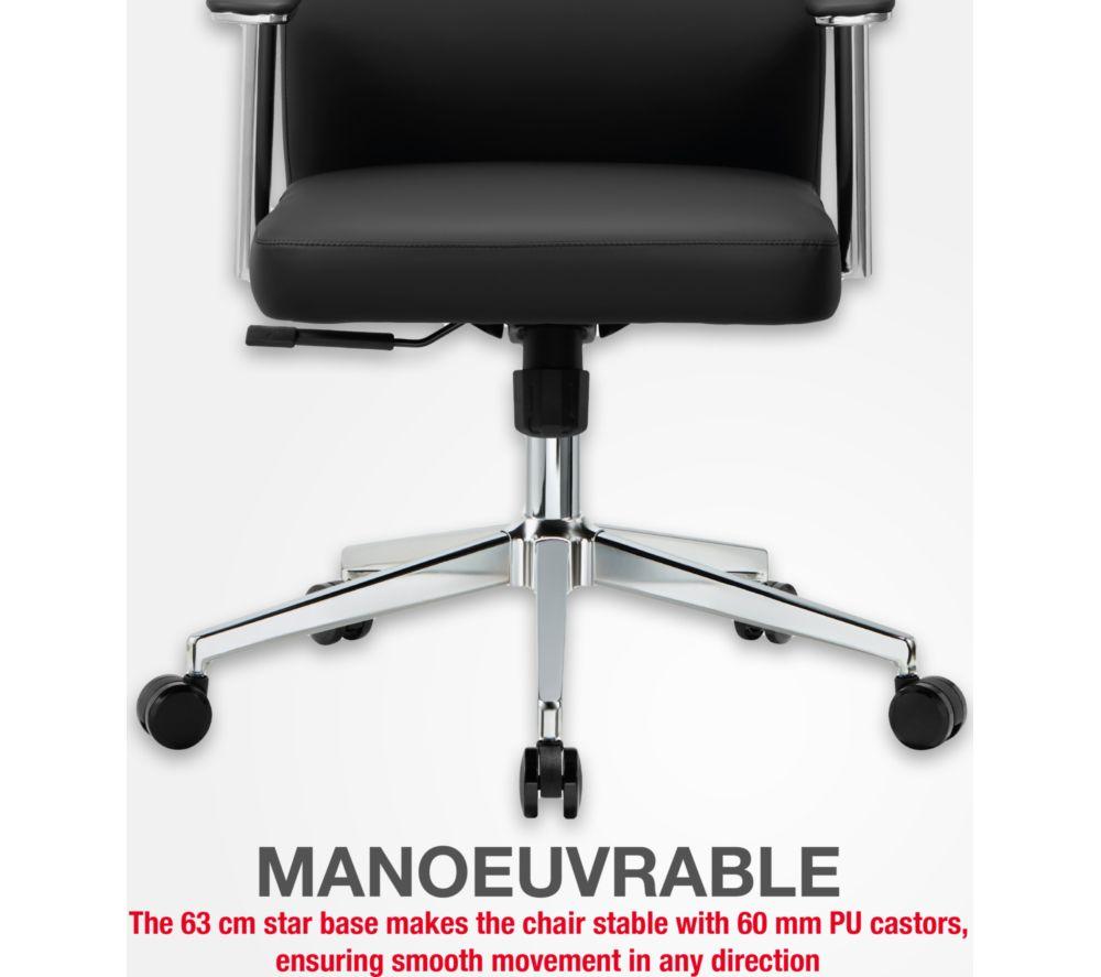 TTAP York PU Leather Tilting Executive Chair - Black image number 4 of 10