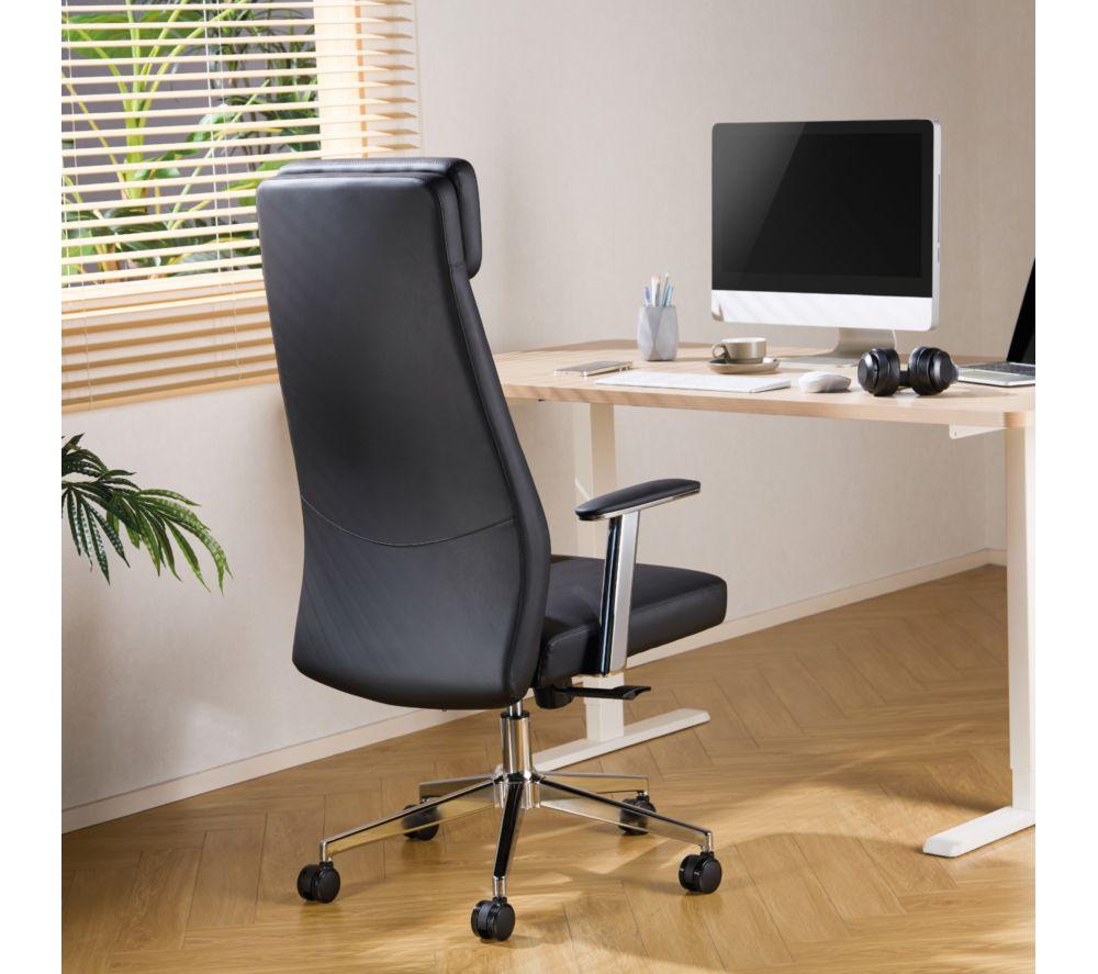 TTAP York PU Leather Tilting Executive Chair - Black image number 7 of 10
