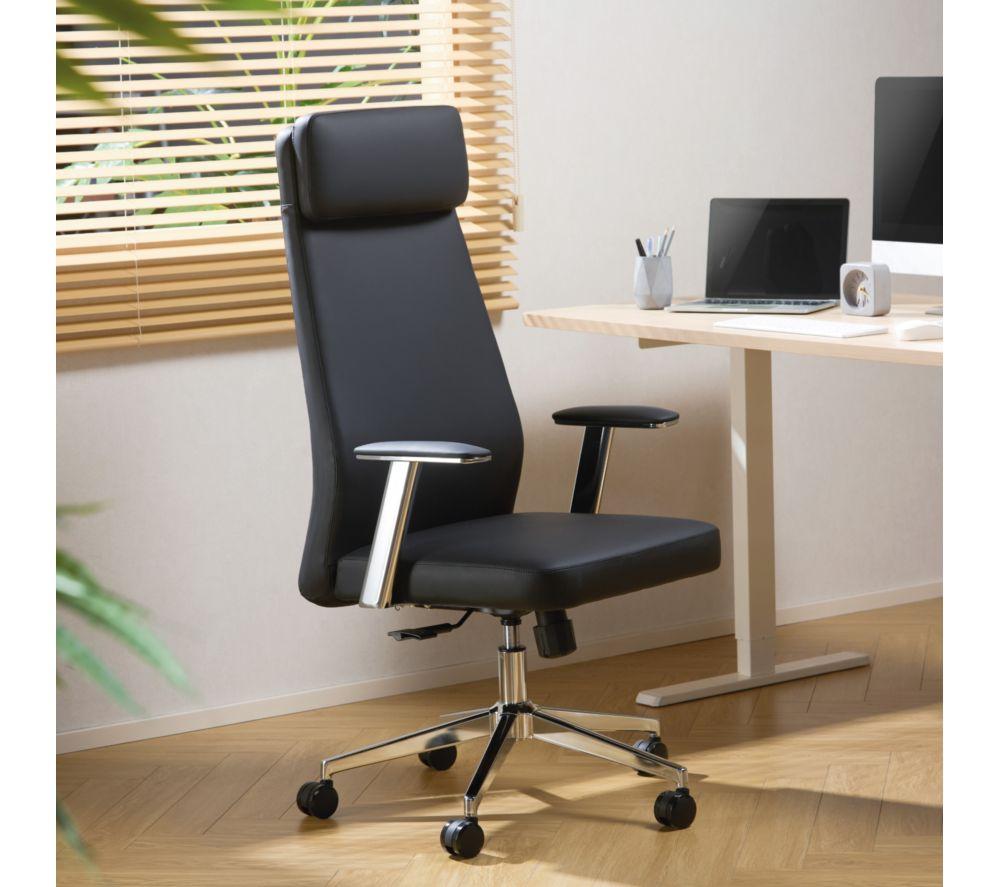 TTAP York PU Leather Tilting Executive Chair - Black image number 8 of 10