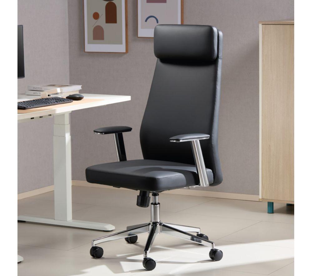 TTAP York PU Leather Tilting Executive Chair - Black image number 10 of 10