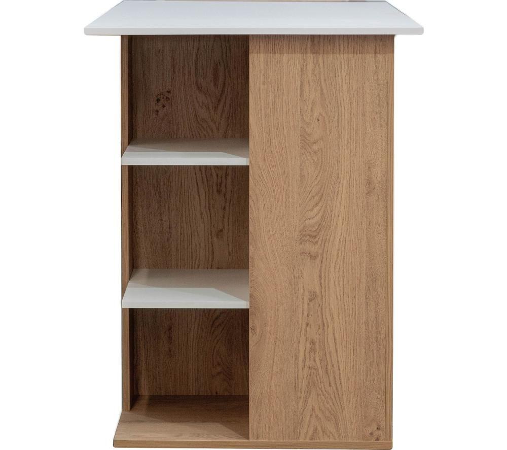 TTAP Milan Home Office Desk - Brown & White image number 3 of 7