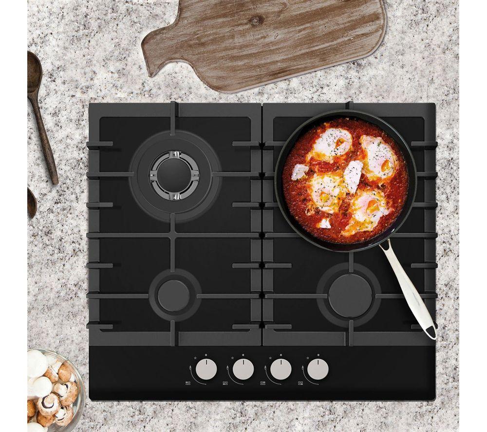 STATESMAN GH160GB 60 cm Gas Hob - Black image number 2 of 3