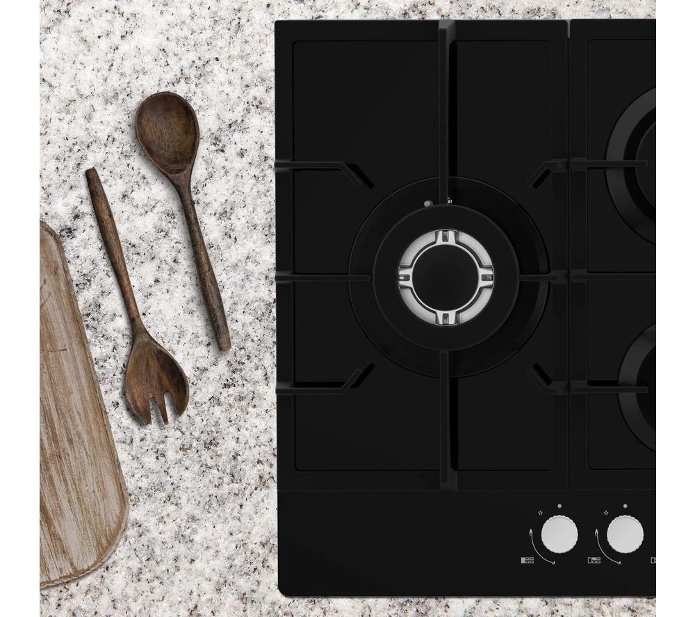 STATESMAN GH175GB 75 cm Gas Hob - Black image number 2 of 2