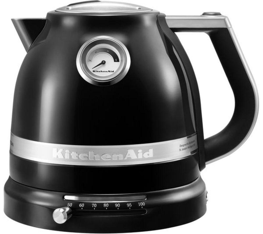 Kitchenaid Artisan Variable Temperature 5Kek1522bob Jug Kettle - Onyx Black, Black