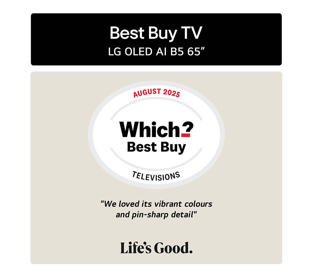 LG B5 65" OLED AI 4K HDR Smart TV 2025 - OLED65B56LA image number 3 of 15