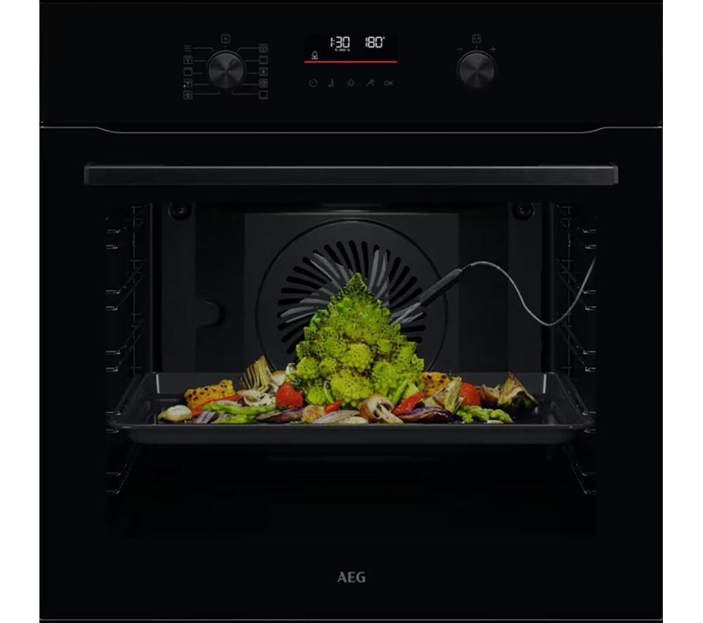 AEG 6000 SenseCook OS6AB50AK Electric Oven - Black, Black