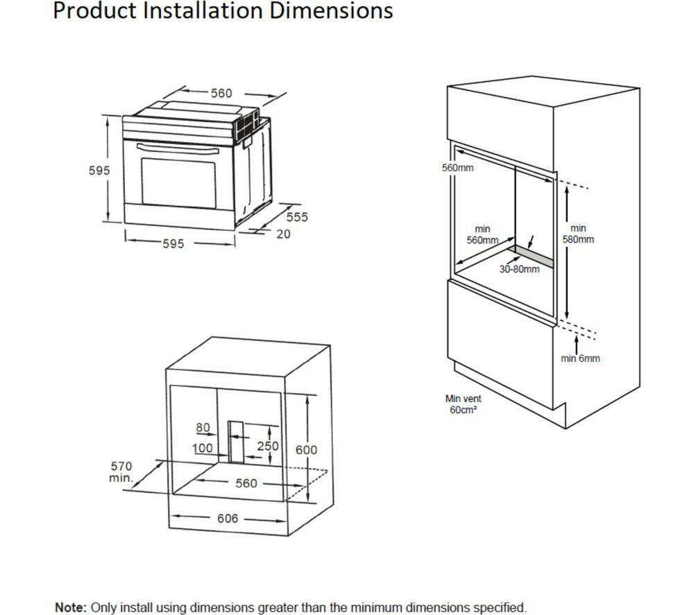 BELLING ComfortCook BI603MF Electric Oven - Stainless Steel image number 7 of 7
