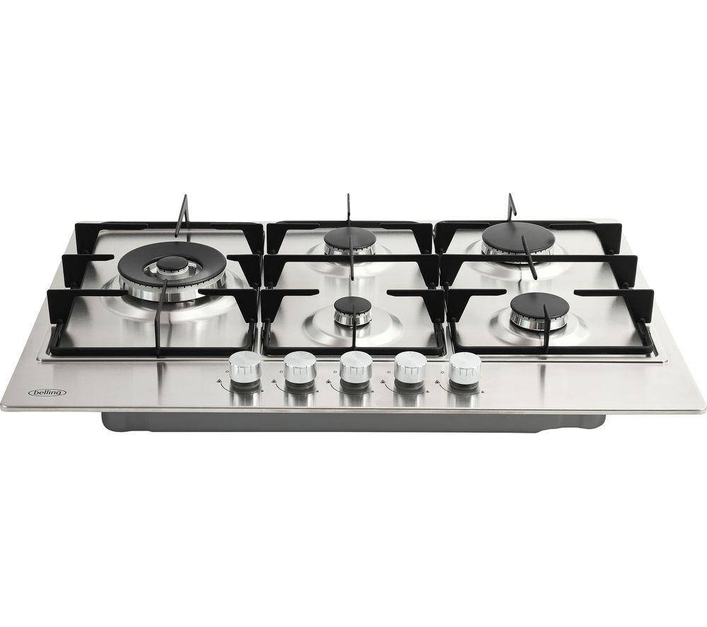 BELLING GHU753RI STA 75 cm Gas Hob - Stainless Steel image number 2 of 5