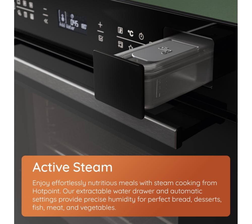 HOTPOINT Class 6 ActiveMultiflow HOI6A8PT1SXUK Plug-in Electric Pyrolytic Steam Oven - Stainless Steel image number 6 of 15