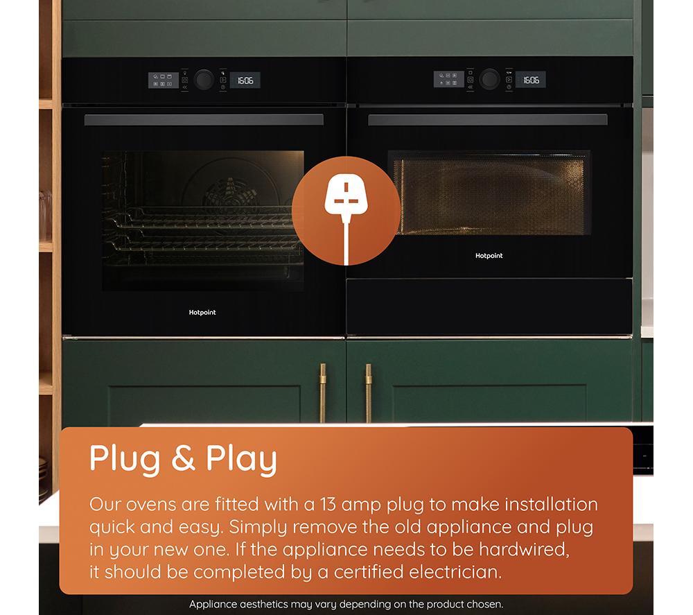 HOTPOINT Class 4 ActiveMultiflow HOI4S8PM0BUK Electric Pyrolytic Steam Oven - Black image number 11 of 14