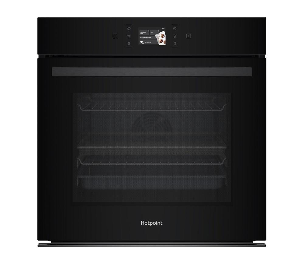 HOTPOINT Class 8 ActiveMultiflow HOI98PT2SBUK Electric Pyrolytic Steam Oven – Black, Black