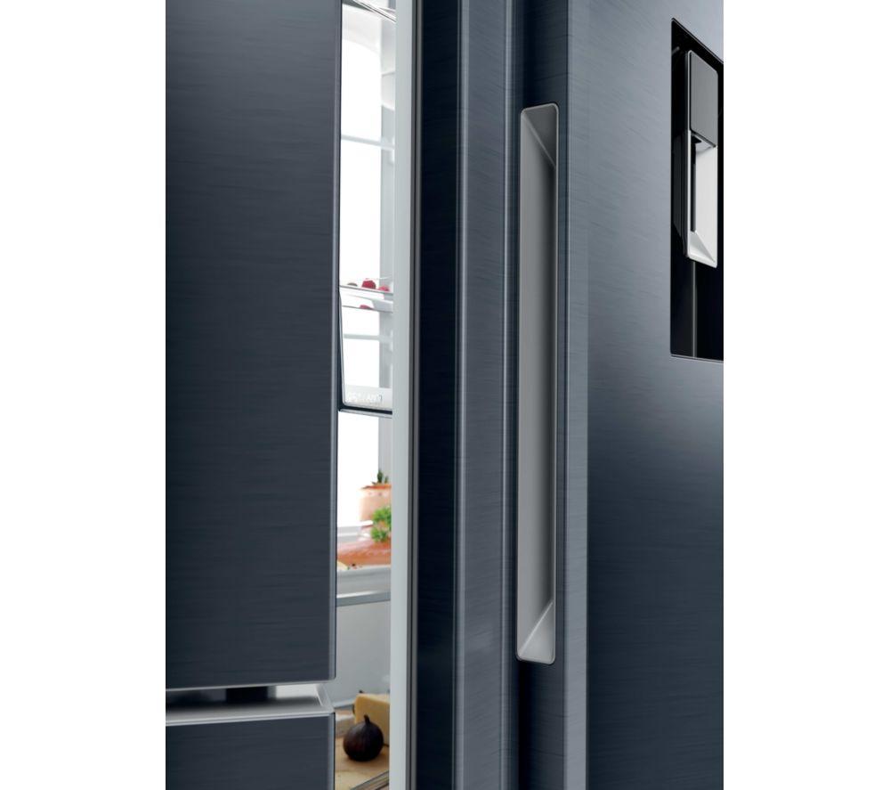 HAIER  Series 7 HSPR79F18EWMB American-Style Fridge Freezer - Brushed Black image number 11 of 19