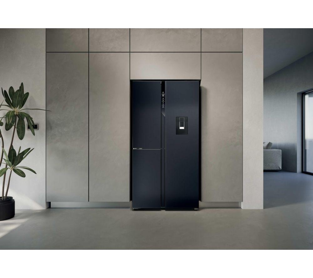 HAIER  Series 7 HSPR79F18EWMB American-Style Fridge Freezer - Brushed Black image number 14 of 19