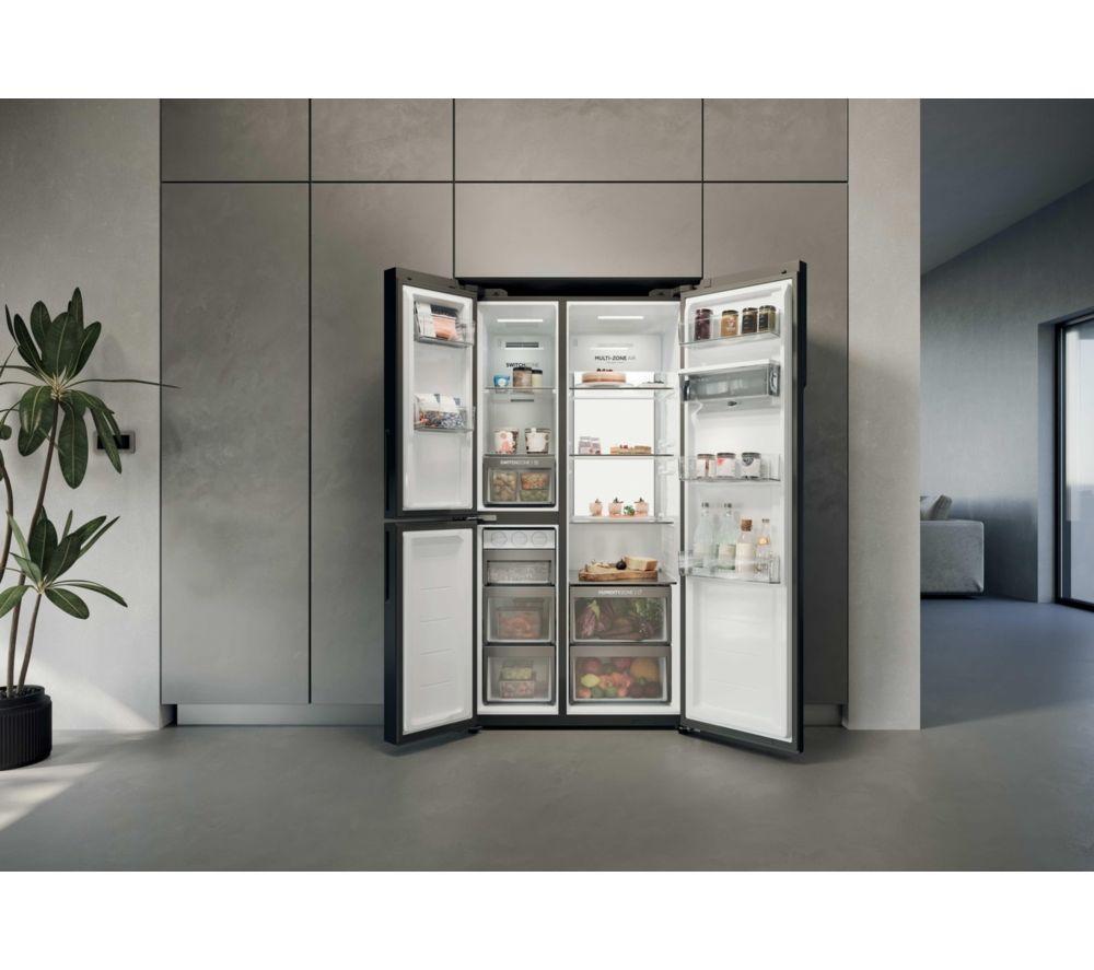 HAIER  Series 7 HSPR79F18EWMB American-Style Fridge Freezer - Brushed Black image number 15 of 19