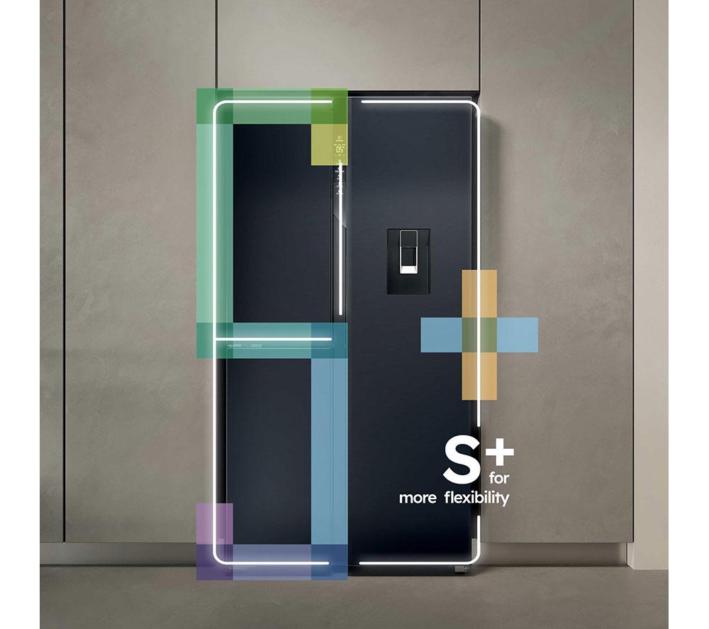 HAIER  Series 7 HSPR79F18EWMB American-Style Fridge Freezer - Brushed Black image number 17 of 19