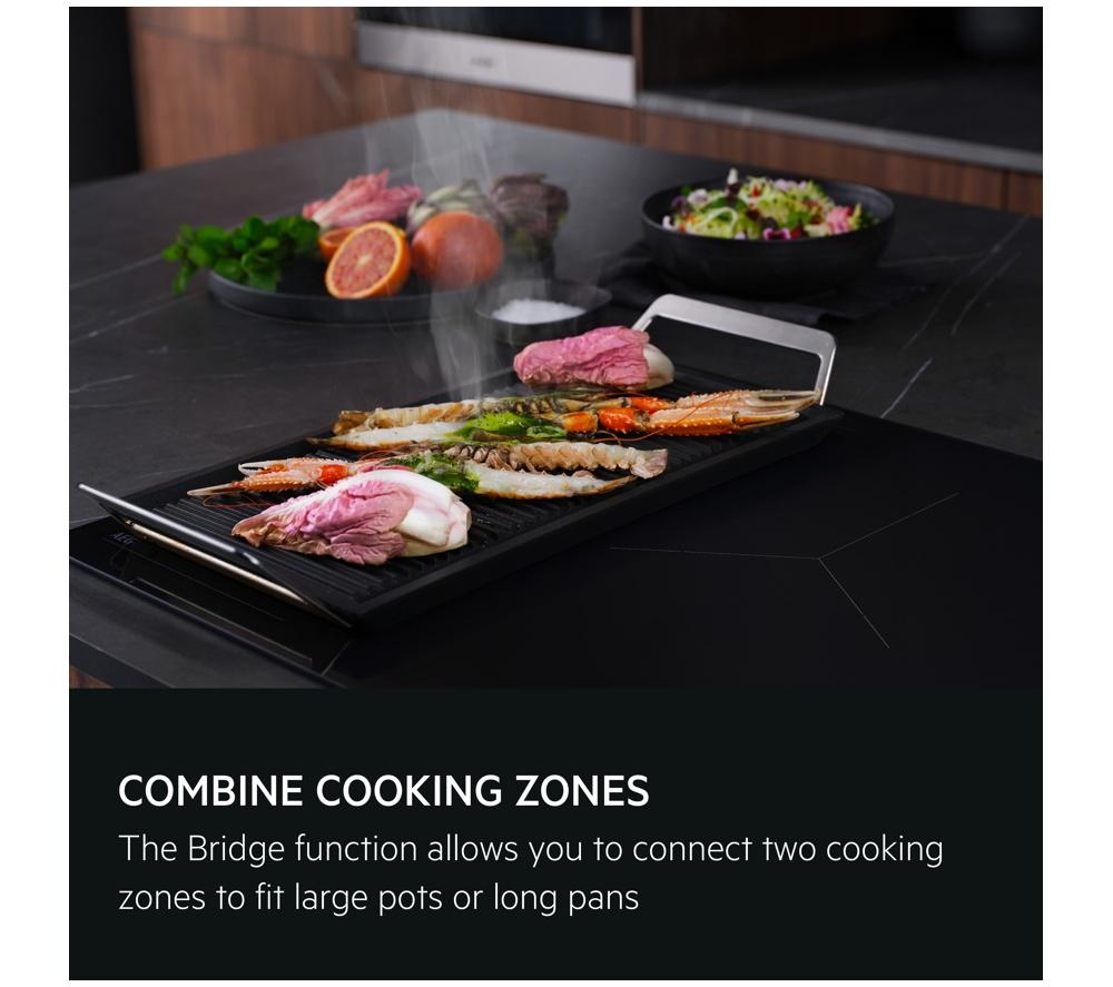 AEG 6000 Bridge TO64IB00FZ 60 cm Electric Induction Hob - Matte Black image number 7 of 11
