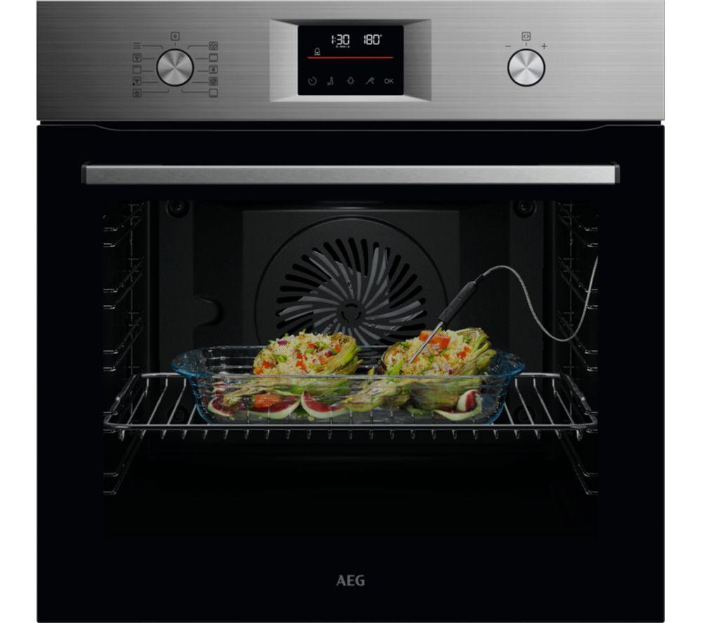 AEG 6000 SenseCook OS6AB50AM Electric Oven – Stainless Steel, Stainless Steel