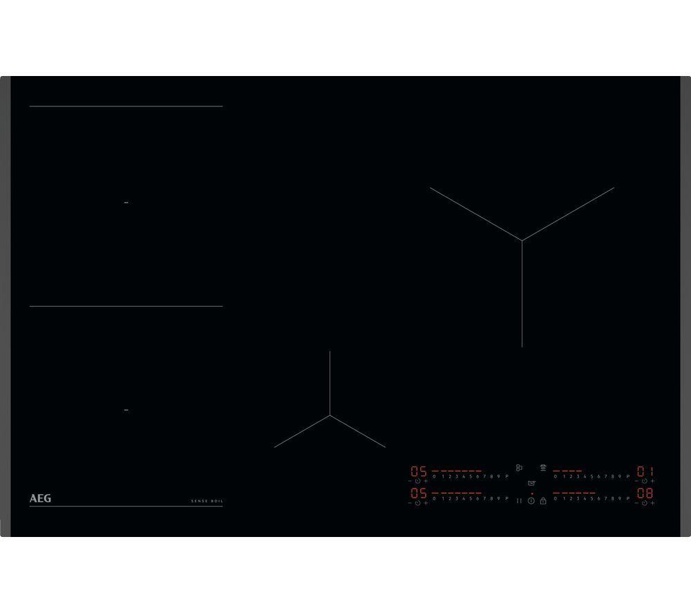 AEG 7000 SenseBoil TI84IB10FB 80 cm Electric Induction Hob – Black, Black
