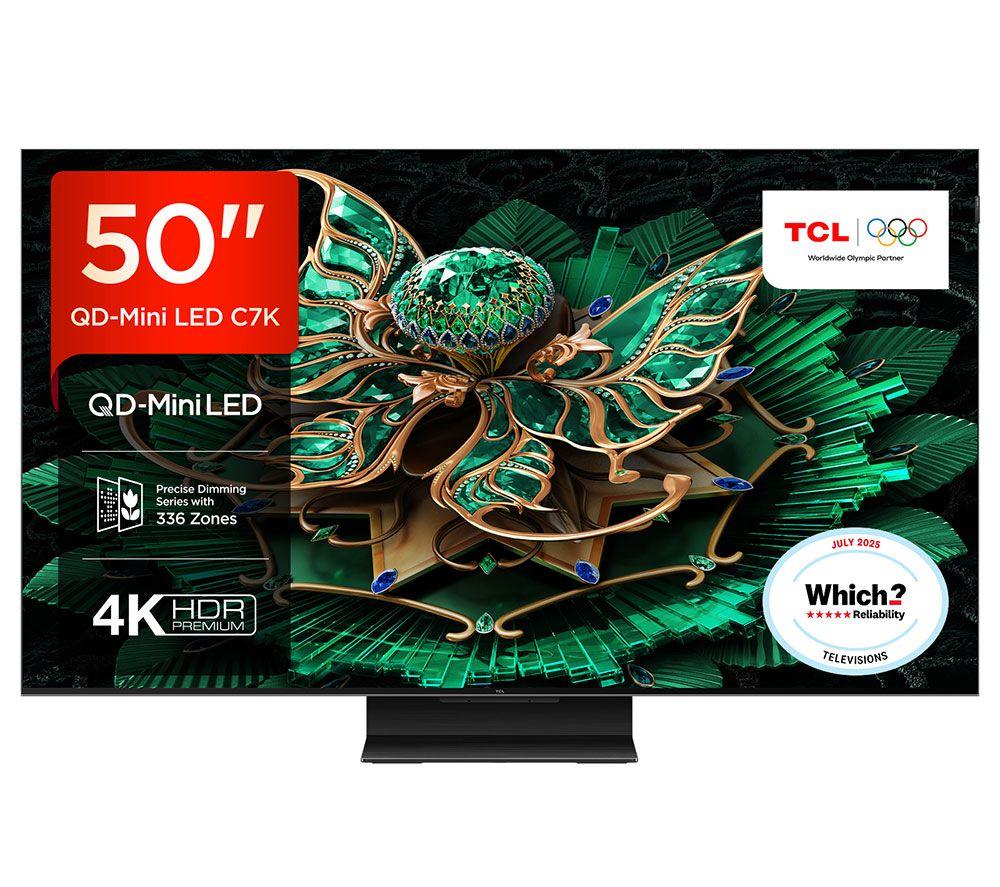 50inch TCL C7K  QD-Mini LED 4K HDR Smart Google TV - 50C7K