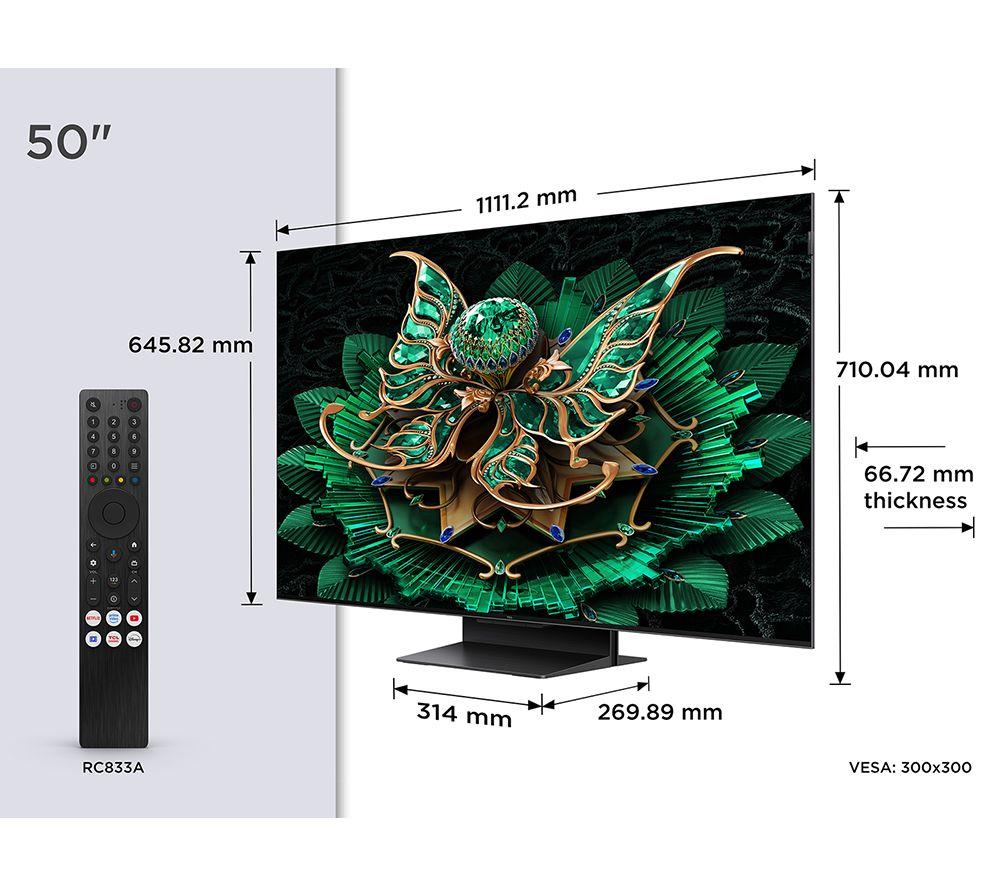 TCL C7K 50" QD-Mini LED 4K HDR Smart Google TV - 50C7K image number 6 of 16