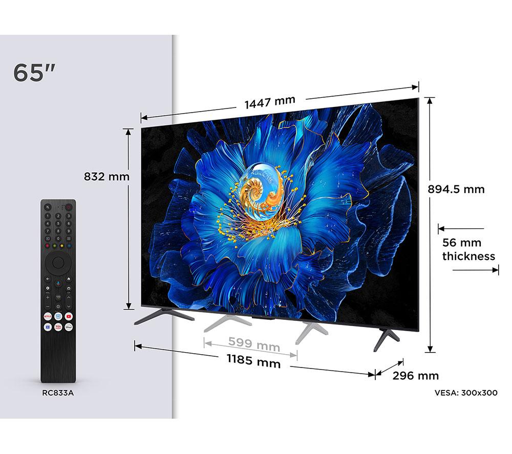 TCL C6KS 65" QD-Mini LED 4K HDR Smart Google TV - 65C6KS image number 2 of 14
