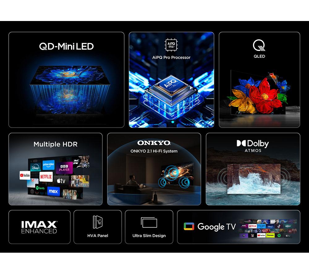 TCL C6KS 65" QD-Mini LED 4K HDR Smart Google TV - 65C6KS image number 4 of 14