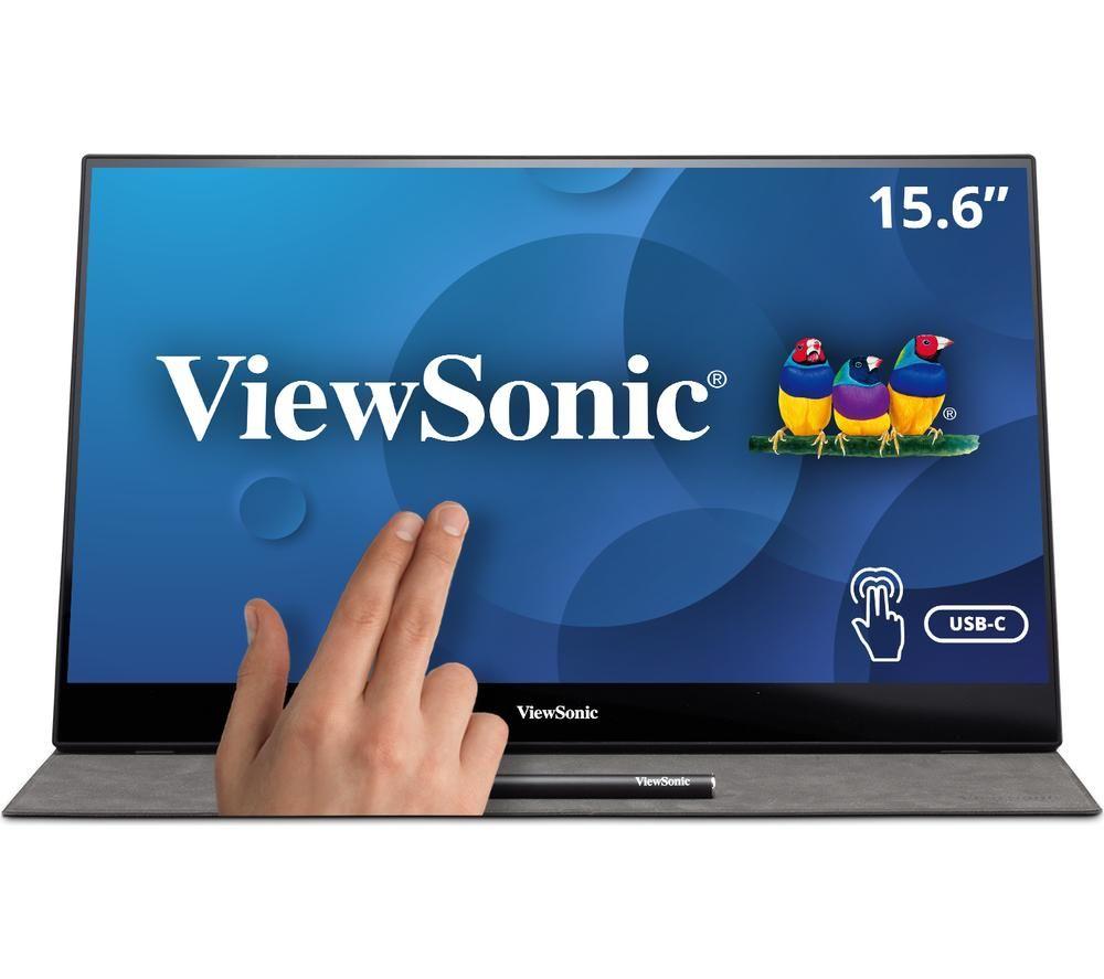 VIEWSONIC TD1655 Full HD 16" LED Portable Monitor - Grey image number 4 of 6