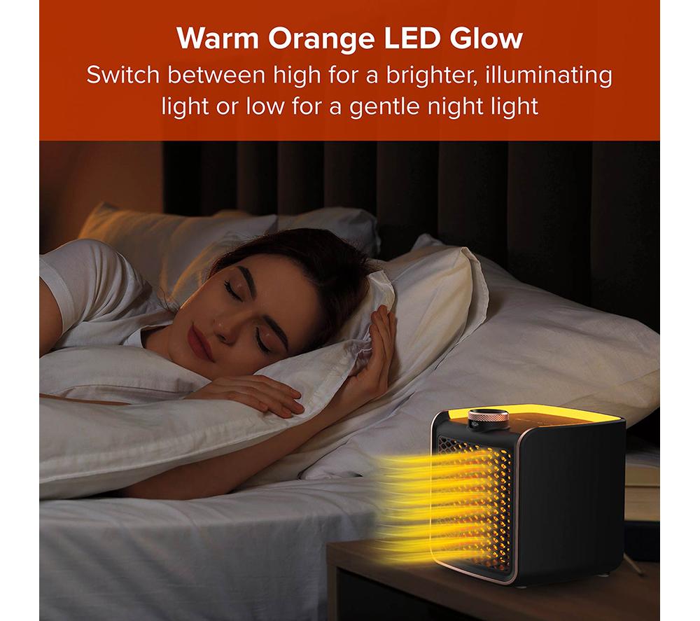 HANDY HEATER Instant Heat Deluxe 1500 W Hot & Cool Ceramic Fan Heater - Black image number 8 of 11
