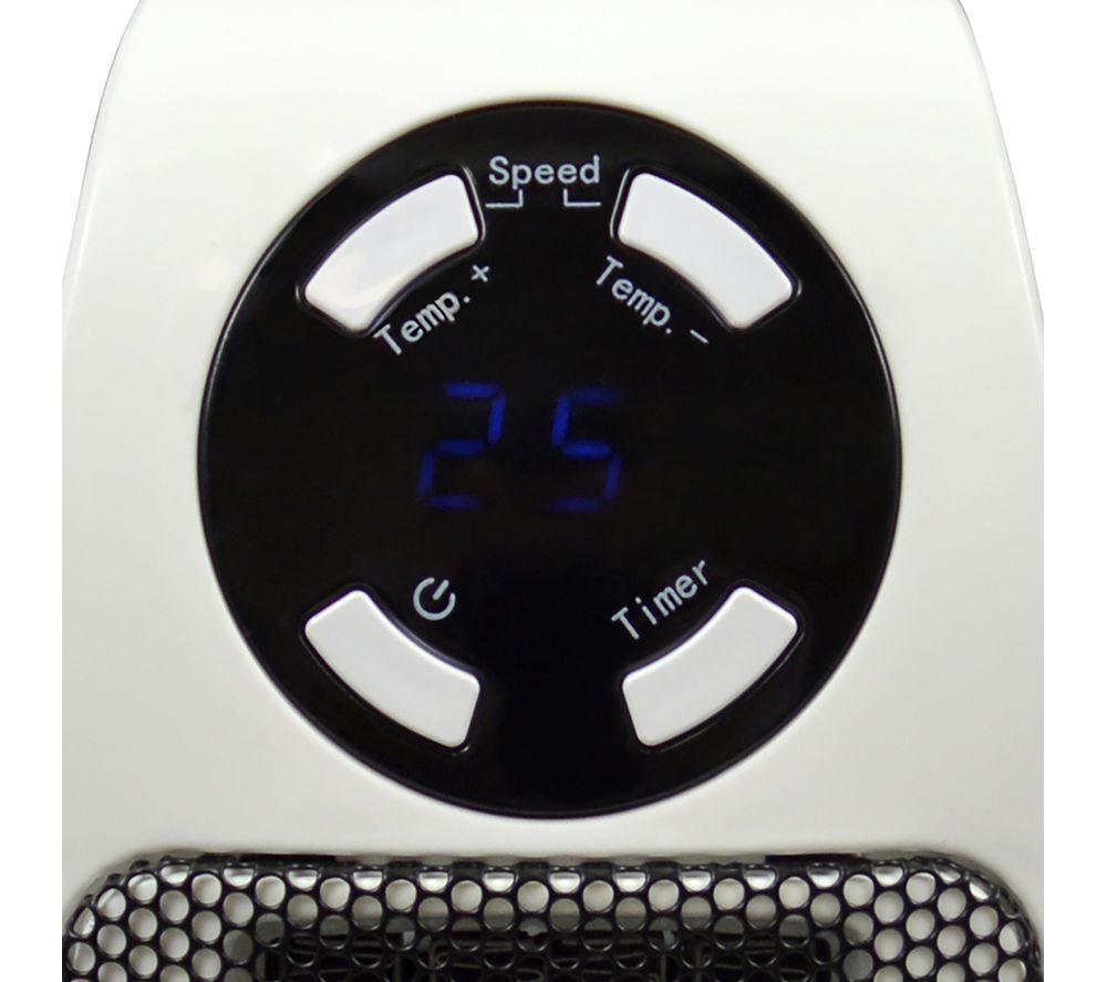 STAY WARM Plug-in Heater - White & Black image number 2 of 6