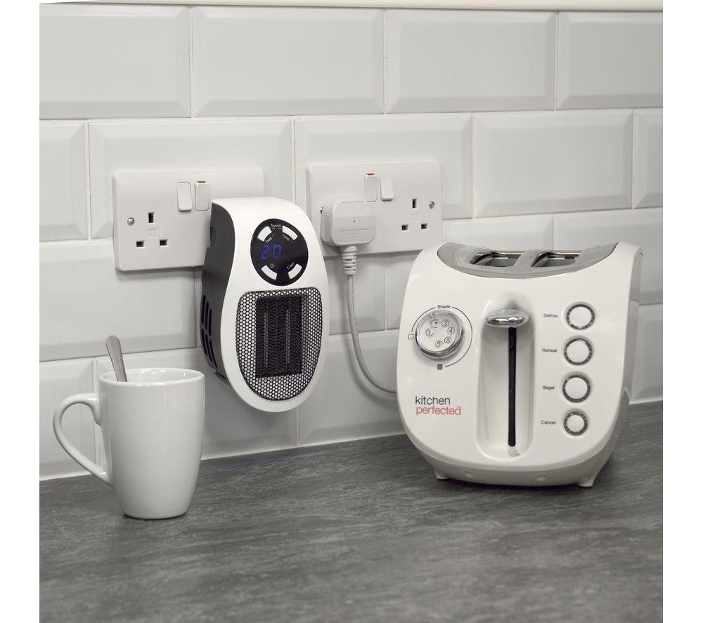 STAY WARM Plug-in Heater - White & Black image number 3 of 6