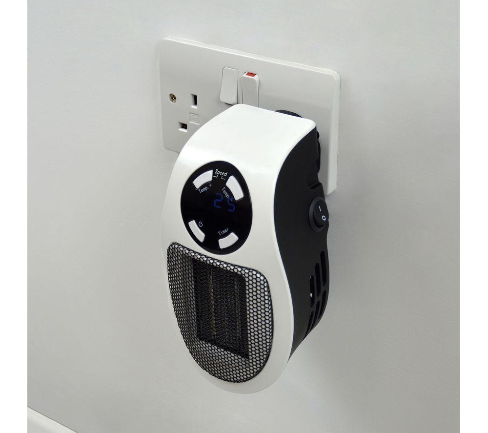 STAY WARM Plug-in Heater - White & Black image number 4 of 6