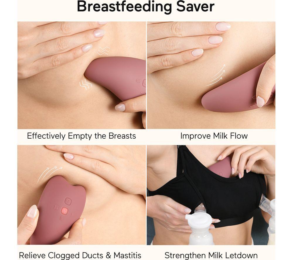 MOMCOZY 2-in-1 Lactation Massager - Pink image number 2 of 6