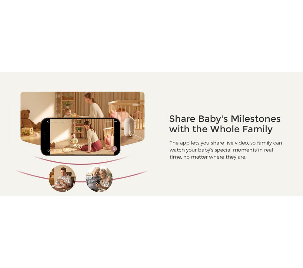 MOMCOZY BM04 ME005-WH11NB-A Baby Monitoring Camera - White image number 7 of 10