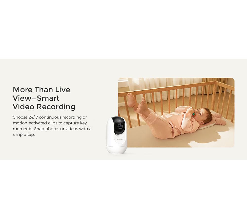 MOMCOZY BM04 ME005-WH11NB-A Baby Monitoring Camera - White image number 8 of 10