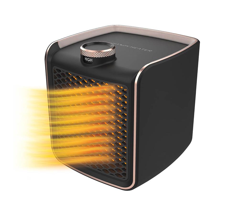 HANDY HEATER Instant Heat 1200 W Hot & Cool Ceramic Fan Heater - Black