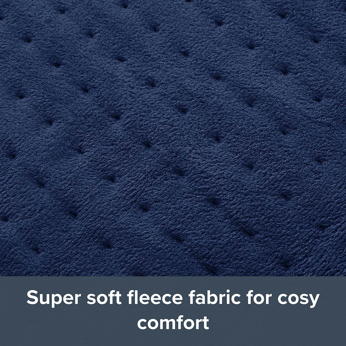 SILENTNIGHT Comfort Control Heated Throw - Navy, 160 x 120 cm image number 2 of 7