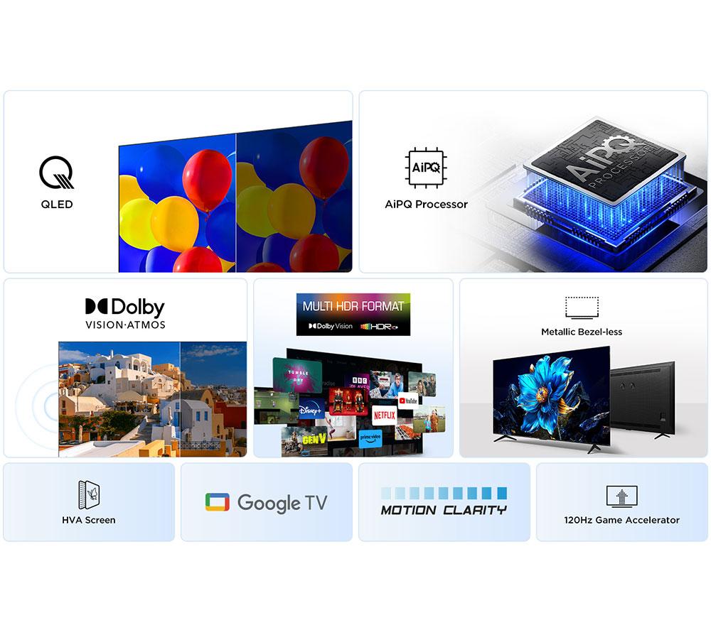 TCL 85P7K 85" Smart 4K Ultra HD HDR QLED TV image number 13 of 14